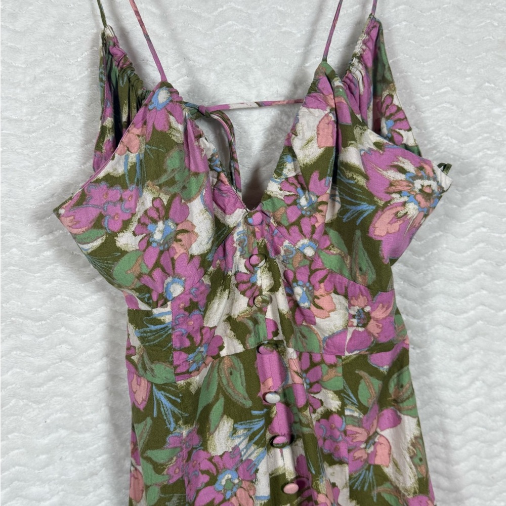 Zara Multicolor Floral Dress. Size Medium. One of a kind!! Stunning ๐คฉ๐งก - Picture 5 of 9